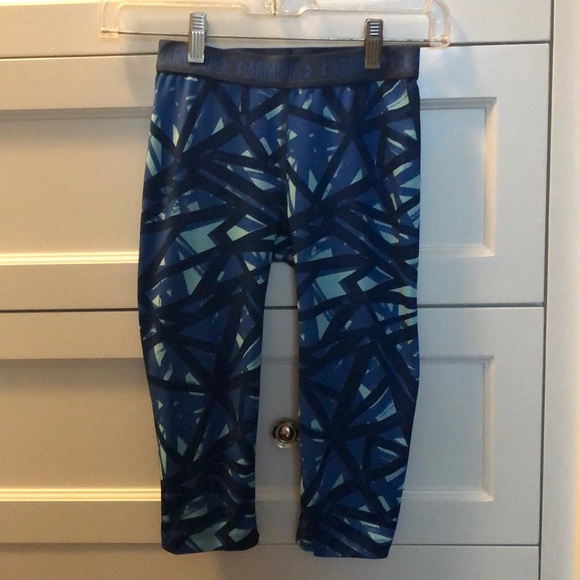 Under Armour Girls’ Cropped Leggings - Picture 1 of 3